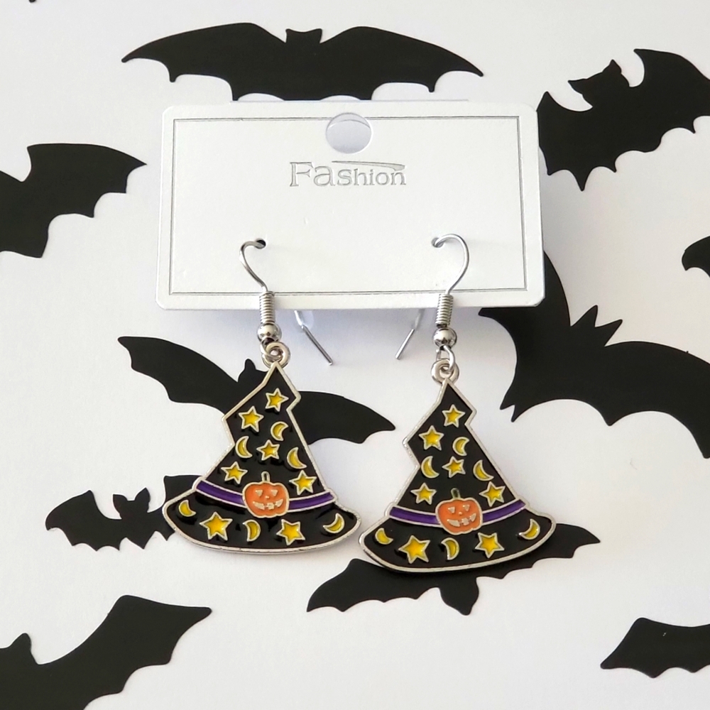Witch Hat Earrings - Picture 1 of 1